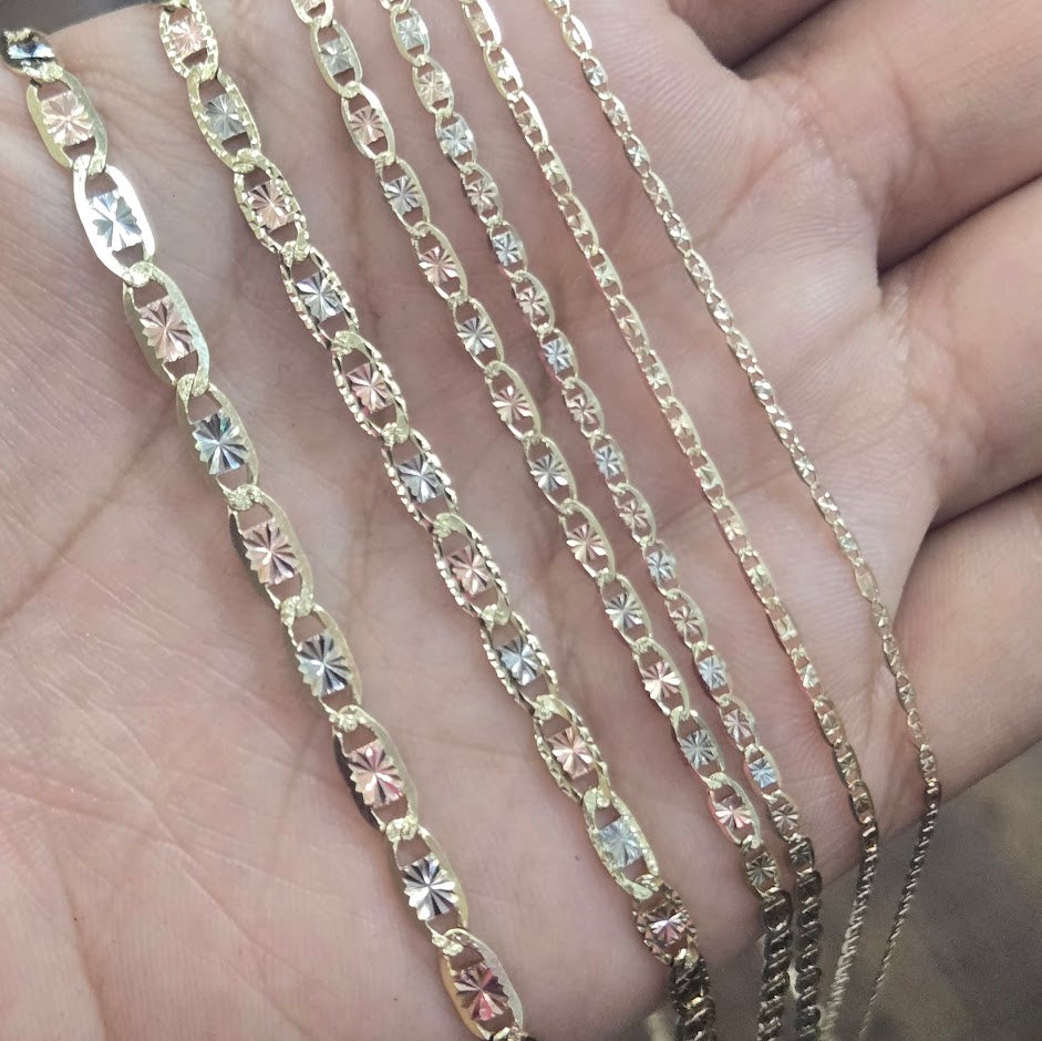 10K TRICOLOR GOLD sold CHAIN