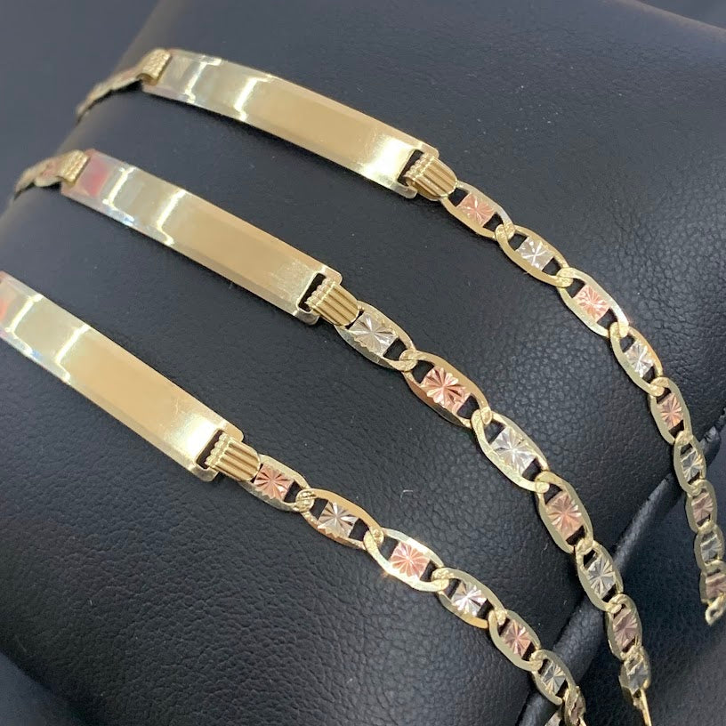 10kt Real online gold valentino tricolor ID bra