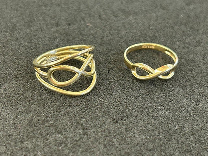 10k Gold Infinity Ring, Gold Women's Ring, Simple Gold Ring, Infinity Sign Ring, Infinity Symbol Ring, Promise Ring, Endless Love Ring