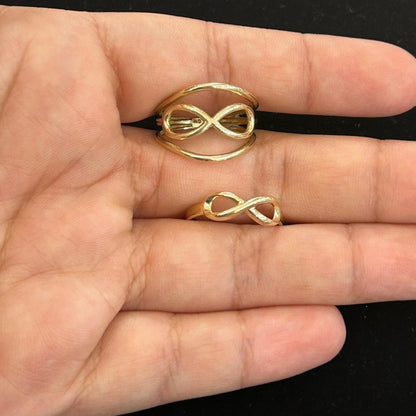 10k Gold Infinity Ring, Gold Women's Ring, Simple Gold Ring, Infinity Sign Ring, Infinity Symbol Ring, Promise Ring, Endless Love Ring