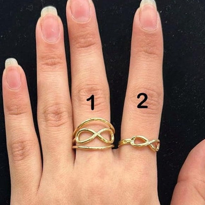 10k Gold Infinity Ring, Gold Women's Ring, Simple Gold Ring, Infinity Sign Ring, Infinity Symbol Ring, Promise Ring, Endless Love Ring